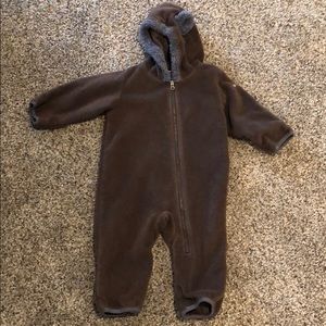 Columbia 6-12m baby bear bunting brown